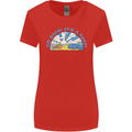 Go Back Its a Trap Funny Evolution Dinosaurs Womens Wider Cut T-Shirt Red
