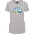 Go Back Its a Trap Funny Evolution Dinosaurs Womens Wider Cut T-Shirt Sports Grey