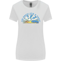 Go Back Its a Trap Funny Evolution Dinosaurs Womens Wider Cut T-Shirt White