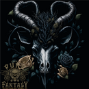 A Gothic Goat Skull With Flowers Goth Roses Mens T-Shirt 100% Cotton