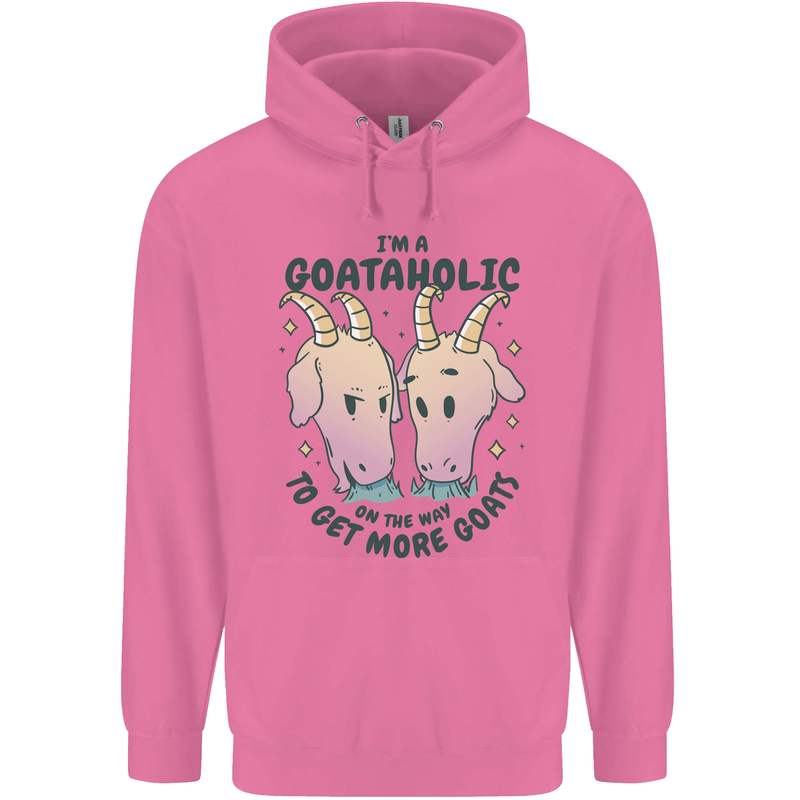 Goataholic On the Way to Get More Goats Childrens Kids Hoodie Azalea