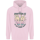 Goataholic On the Way to Get More Goats Childrens Kids Hoodie Light Pink