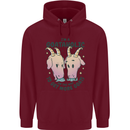Goataholic On the Way to Get More Goats Childrens Kids Hoodie Maroon