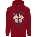 Goataholic On the Way to Get More Goats Childrens Kids Hoodie Red