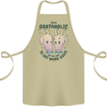 Goataholic On the Way to Get More Goats Cotton Apron 100% Organic Khaki
