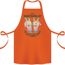 Goataholic On the Way to Get More Goats Cotton Apron 100% Organic Orange