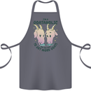 Goataholic On the Way to Get More Goats Cotton Apron 100% Organic Steel