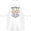 Goataholic On the Way to Get More Goats Cotton Apron 100% Organic White