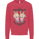 Goataholic On the Way to Get More Goats Kids Sweatshirt Jumper Heliconia