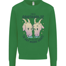 Goataholic On the Way to Get More Goats Kids Sweatshirt Jumper Irish Green