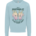 Goataholic On the Way to Get More Goats Kids Sweatshirt Jumper Light Blue