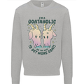 Goataholic On the Way to Get More Goats Kids Sweatshirt Jumper Sports Grey