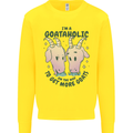 Goataholic On the Way to Get More Goats Kids Sweatshirt Jumper Yellow
