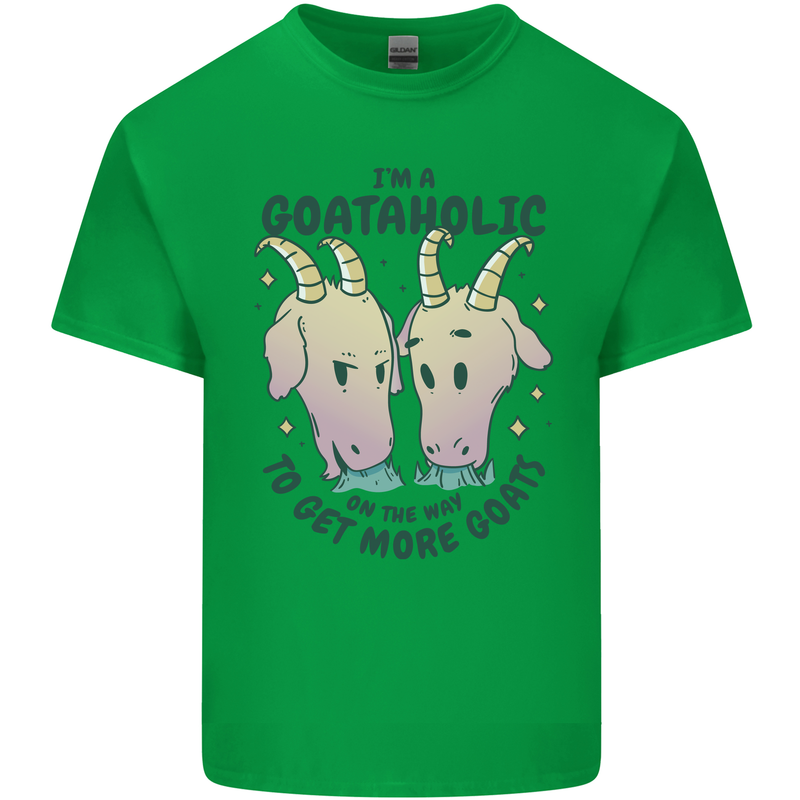 Goataholic On the Way to Get More Goats Kids T-Shirt Childrens Irish Green