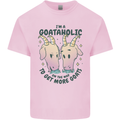 Goataholic On the Way to Get More Goats Kids T-Shirt Childrens Light Pink