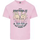 Goataholic On the Way to Get More Goats Kids T-Shirt Childrens Light Pink