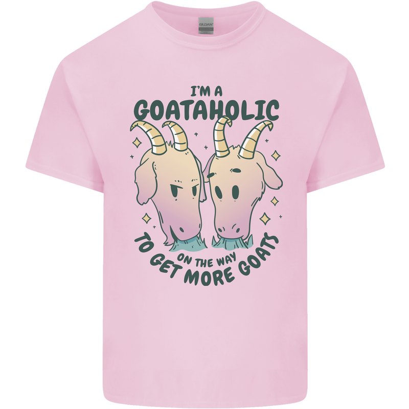 Goataholic On the Way to Get More Goats Kids T-Shirt Childrens Light Pink