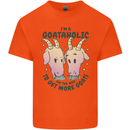 Goataholic On the Way to Get More Goats Kids T-Shirt Childrens Orange