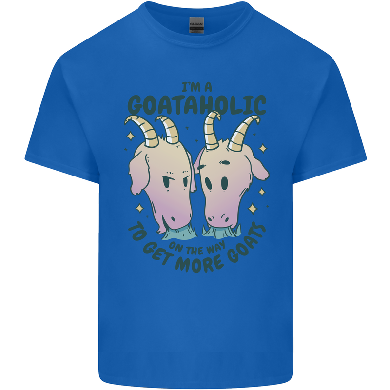 Goataholic On the Way to Get More Goats Kids T-Shirt Childrens Royal Blue