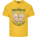Goataholic On the Way to Get More Goats Kids T-Shirt Childrens Yellow