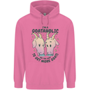 Goataholic On the Way to Get More Goats Mens 80% Cotton Hoodie Azelea