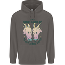 Goataholic On the Way to Get More Goats Mens 80% Cotton Hoodie Charcoal
