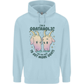 Goataholic On the Way to Get More Goats Mens 80% Cotton Hoodie Light Blue