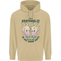 Goataholic On the Way to Get More Goats Mens 80% Cotton Hoodie Sand