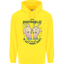 Goataholic On the Way to Get More Goats Mens 80% Cotton Hoodie Yellow