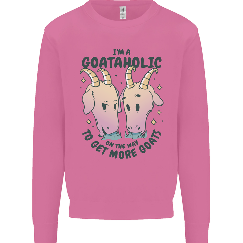 Goataholic On the Way to Get More Goats Mens Sweatshirt Jumper Azalea