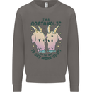 Goataholic On the Way to Get More Goats Mens Sweatshirt Jumper Charcoal