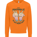 Goataholic On the Way to Get More Goats Mens Sweatshirt Jumper Orange