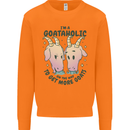 Goataholic On the Way to Get More Goats Mens Sweatshirt Jumper Orange