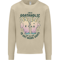 Goataholic On the Way to Get More Goats Mens Sweatshirt Jumper Sand