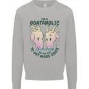 Goataholic On the Way to Get More Goats Mens Sweatshirt Jumper Sports Grey