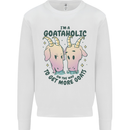 Goataholic On the Way to Get More Goats Mens Sweatshirt Jumper White