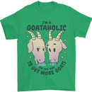 Goataholic On the Way to Get More Goats Mens T-Shirt 100% Cotton Irish Green