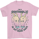 Goataholic On the Way to Get More Goats Mens T-Shirt 100% Cotton Light Pink