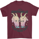 Goataholic On the Way to Get More Goats Mens T-Shirt 100% Cotton Maroon