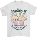 Goataholic On the Way to Get More Goats Mens T-Shirt 100% Cotton White
