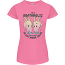 Goataholic On the Way to Get More Goats Womens Petite Cut T-Shirt Azalea