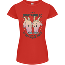 Goataholic On the Way to Get More Goats Womens Petite Cut T-Shirt Red