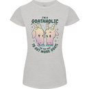 Goataholic On the Way to Get More Goats Womens Petite Cut T-Shirt Sports Grey