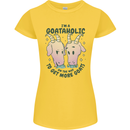 Goataholic On the Way to Get More Goats Womens Petite Cut T-Shirt Yellow