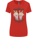 Goataholic On the Way to Get More Goats Womens Wider Cut T-Shirt Red