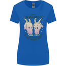 Goataholic On the Way to Get More Goats Womens Wider Cut T-Shirt Royal Blue