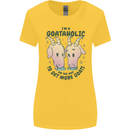 Goataholic On the Way to Get More Goats Womens Wider Cut T-Shirt Yellow