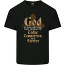 God Forever Christian Cross Christianity Jesus Mens Cotton T-Shirt Tee Top Black