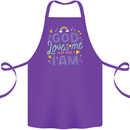 God Loves Me Christian Christianity Jesus Cotton Apron 100% Organic Purple