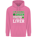 Going Green Funny St Patricks Day Beer Alcohol Mens 80% Cotton Hoodie Azelea